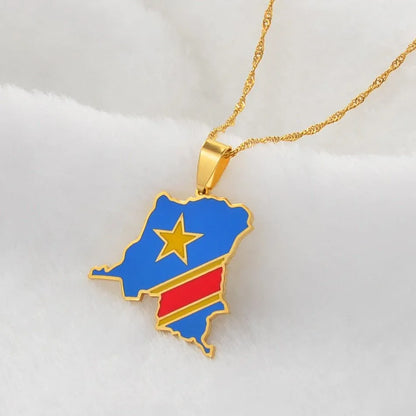 Democratic Republic of the Congo Necklace - B&R African Styles