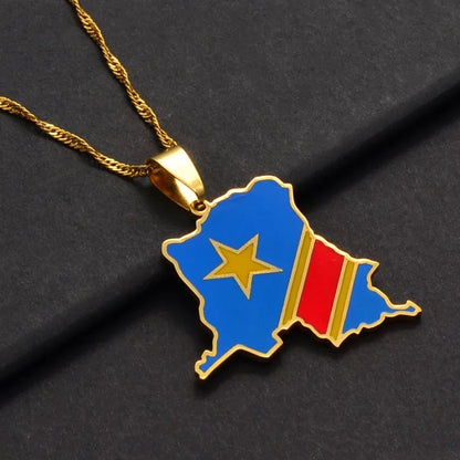 Democratic Republic of the Congo Necklace - B&R African Styles