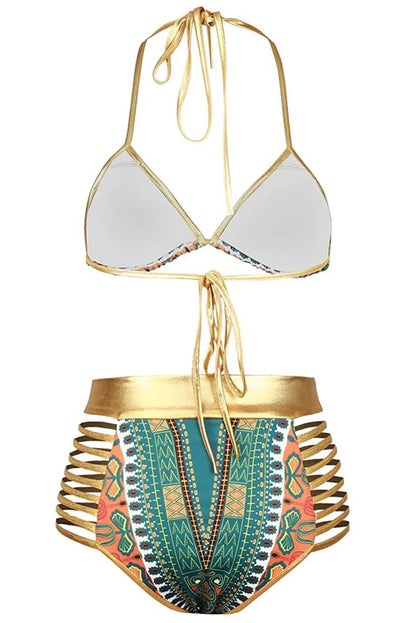 Exotic Green Bikini Swimsuit - B&R African Styles