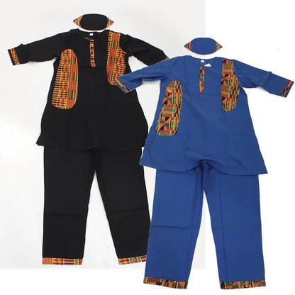 Exotic Kente Accent Pant Set - B&R African Styles