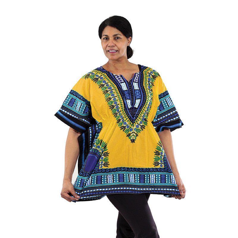 Gold Elastic Dashiki - B&R African Styles