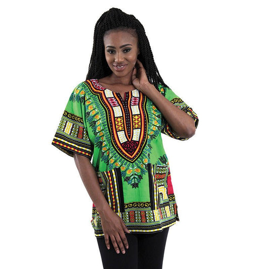 Large Lime Dashiki - B&R African Styles