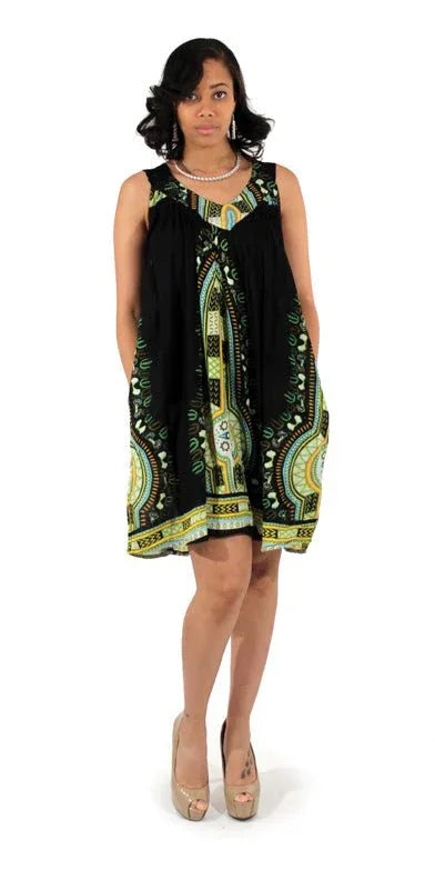 Short/Black Sundress - B&R African Styles