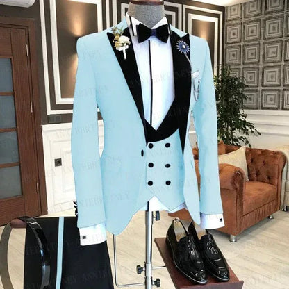 Slim Fit Tux Tailored Blazers 3Pcs - B&R African Styles