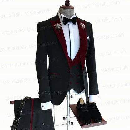 Slim Fit Tux Tailored Blazers 3Pcs - B&R African Styles