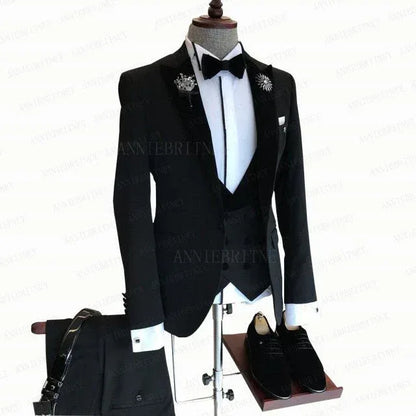 Slim Fit Tux Tailored Blazers 3Pcs - B&R African Styles