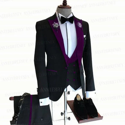 Slim Fit Tux Tailored Blazers 3Pcs - B&R African Styles