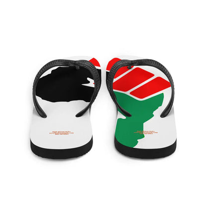 African Power Fist Flip-Flops - B&R African Styles