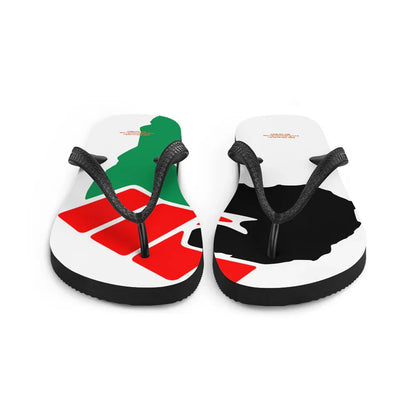 African Power Fist Flip-Flops - B&R African Styles