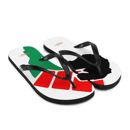 African Power Fist Flip-Flops - B&R African Styles