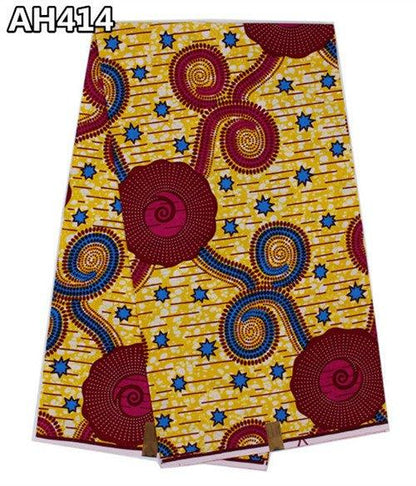 Super Wax Hollandais Ankara Fabric - Premium 100% Cotton 6 Yards - B&R African Styles