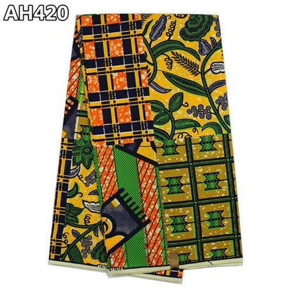 Super Wax Hollandais Ankara Fabric - Premium 100% Cotton 6 Yards - B&R African Styles