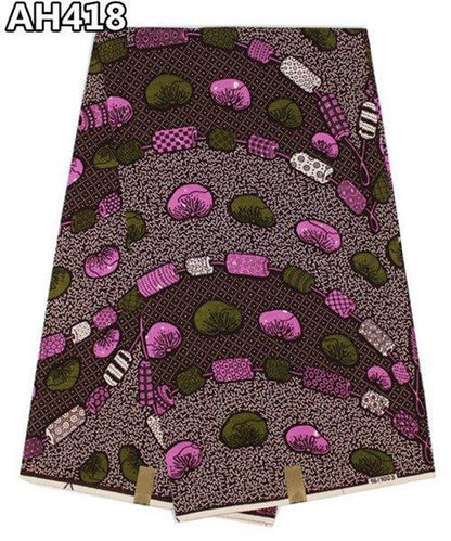 Super Wax Hollandais Ankara Fabric - Premium 100% Cotton 6 Yards - B&R African Styles