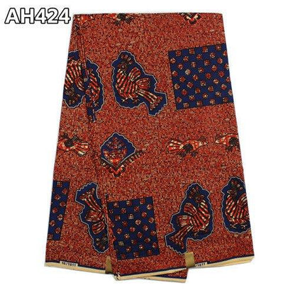 Super Wax Hollandais Ankara Fabric - Premium 100% Cotton 6 Yards - B&R African Styles