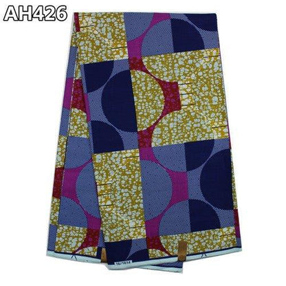 Super Wax Hollandais Ankara Fabric - Premium 100% Cotton 6 Yards - B&R African Styles