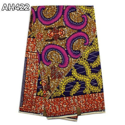Super Wax Hollandais Ankara Fabric - Premium 100% Cotton 6 Yards - B&R African Styles