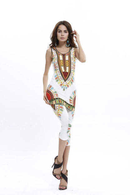 Traditional Dashiki Leggings 2pcs Sets - B&R African Styles