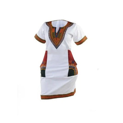 Traditional Dashiki Mini Dress For Women - B&R African Styles