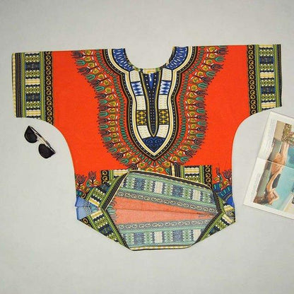 Unisex Classic Cotton Dashiki Top Plus Size - B&R African Styles