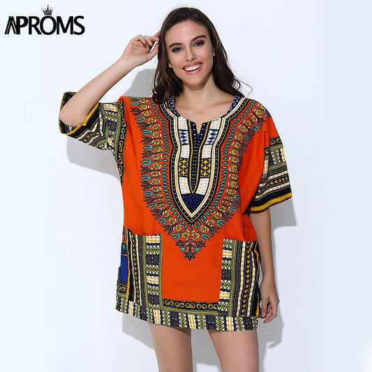 Unisex Classic Cotton Dashiki Top Plus Size - B&R African Styles