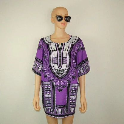 Unisex Classic Cotton Dashiki Top Plus Size - B&R African Styles
