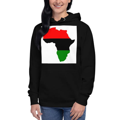 Unisex Hoodie: Africa Map - B&R African Styles