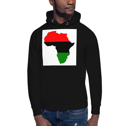 Unisex Hoodie: Africa Map - B&R African Styles