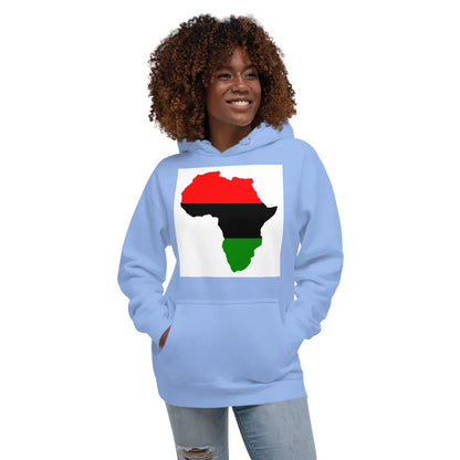 Unisex Hoodie: Africa Map - B&R African Styles
