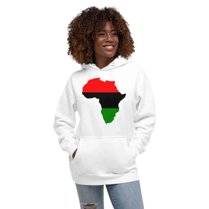 Unisex Hoodie: Africa Map - B&R African Styles