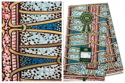 Vlisco Hollandais Embellished Gold Super - B&R African Styles