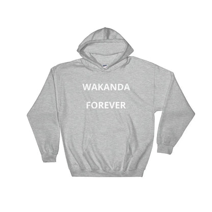 Wakanda Forever (White Font) - Hooded Sweatshirt - B&R African Styles