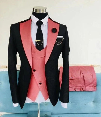 Slim Suits for Men 3 pieces Blazer Jacket - B&R African Styles