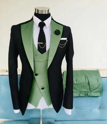 Slim Suits for Men 3 pieces Blazer Jacket - B&R African Styles