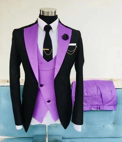 Slim Suits for Men 3 pieces Blazer Jacket - B&R African Styles