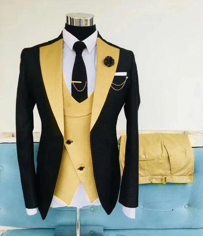 Slim Suits for Men 3 pieces Blazer Jacket - B&R African Styles