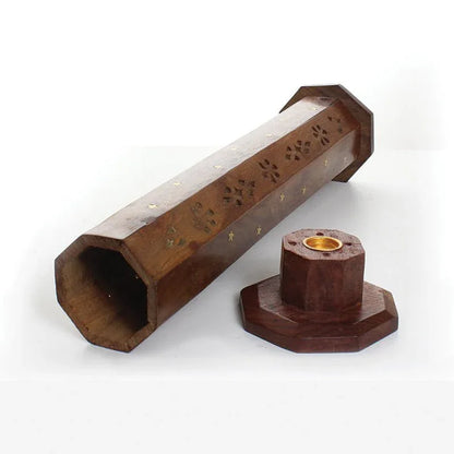 Wooden Incense Burner Tower - B&R African Styles